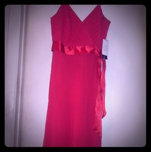 **DONATED**JonesNewYorkDress, Red Silk Dress, 4